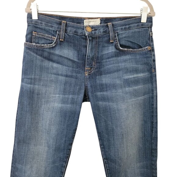 Current/Elliott Boyfriend Jeans Womens Size 25 Mid-Rise Classic Distressed Denim - Picture 8 of 10